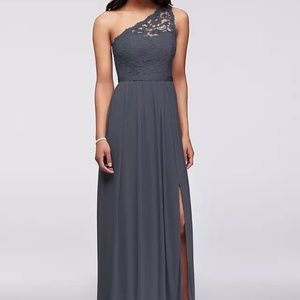 Navy Davids Bridal bridesmaid dress